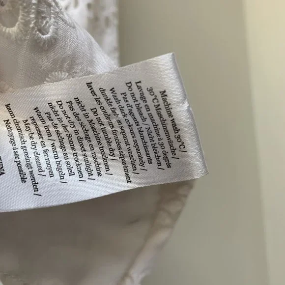 Wrap London Blazer Jacket Size UK 12 White Broderie Anglaise Long Sleeve - Picture 9 of 10